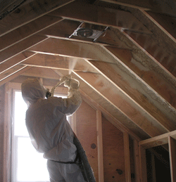 Los Angeles CA attic spray foam insulation